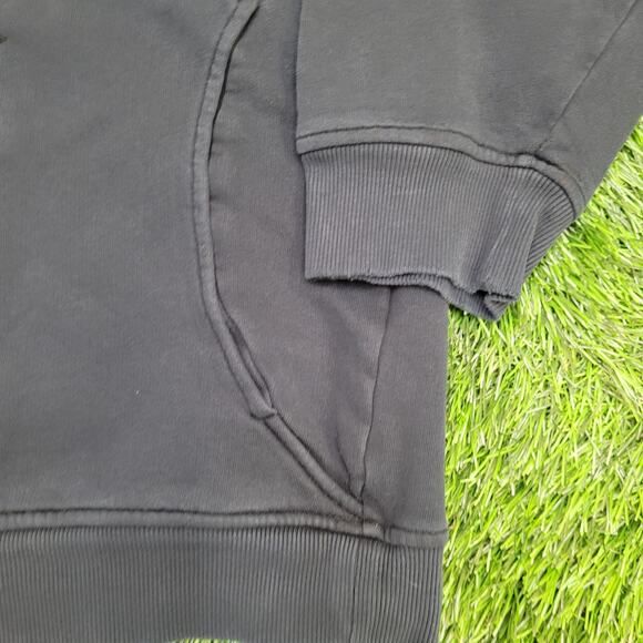 Vintage Air Jordan Terry Hoodie Large 25x27 Baggy Faded Black - Picture 5 of 12